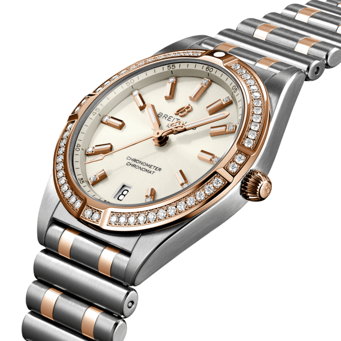 Breitling Chronomat 32 Stainless steel 18k red gold White U77310591A1U1