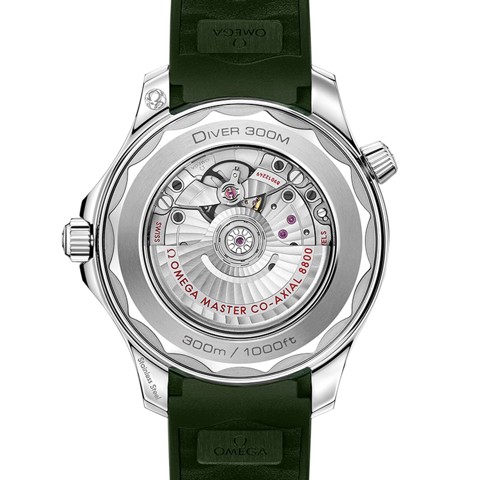 Omega Seamaster Diver 300m Co Axial Master Chronometer 42mm Mens Watch Green O21032422010001