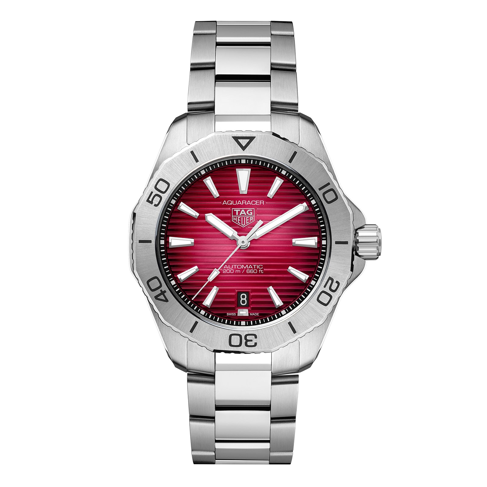 TAG Heuer Aquaracer Professional 200 40mm Mens Watch Red WBP2114.BA0627