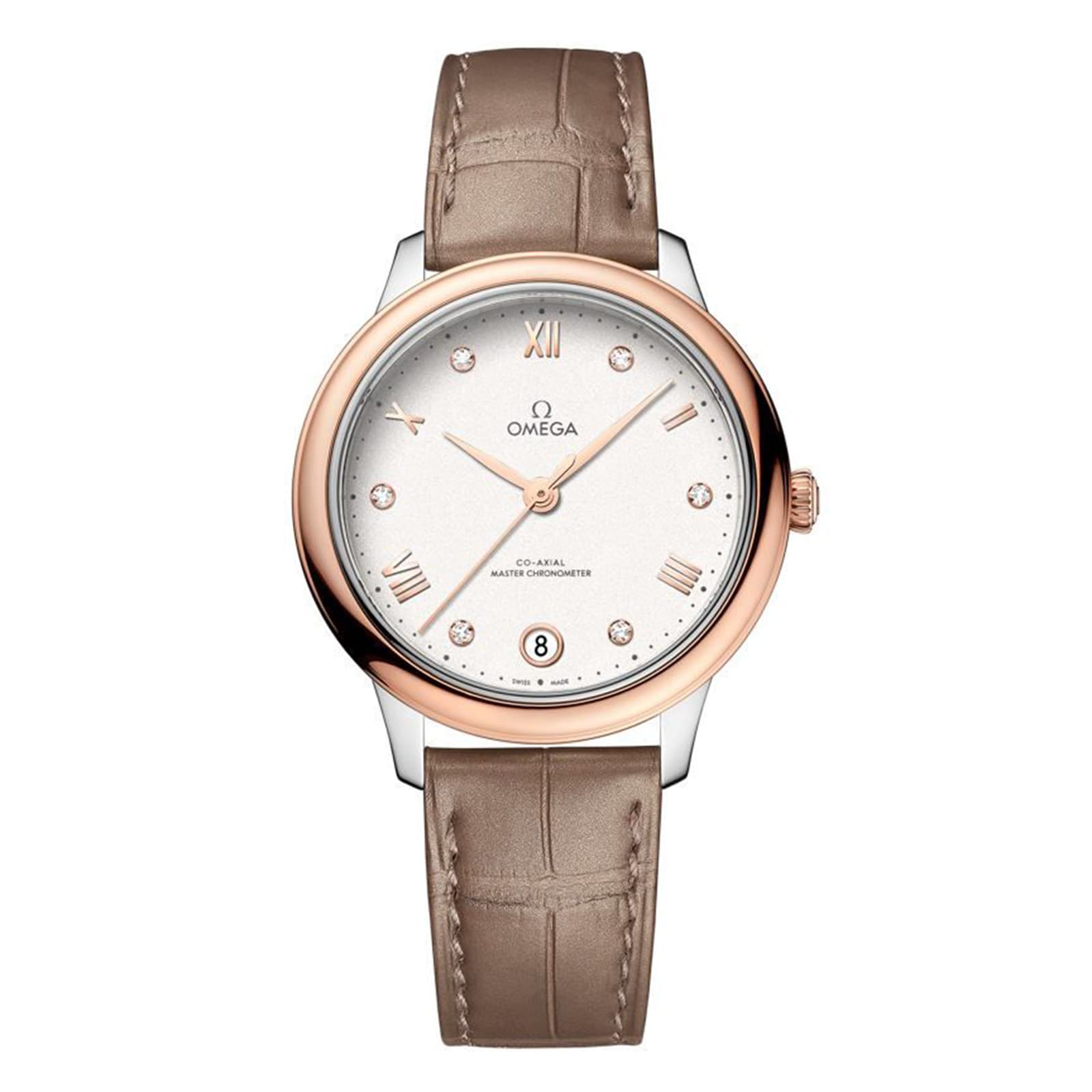 Omega De Ville Prestige 34mm Ladies Watch Silver O43423342052001