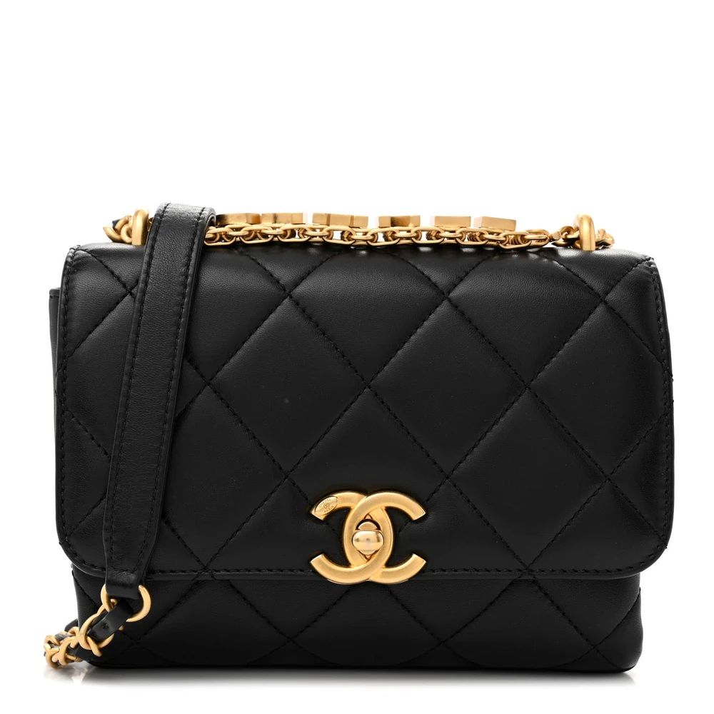 Mini Flap Bag | Quality Handbags Quilted Lambskin Leather Shoulder Bags