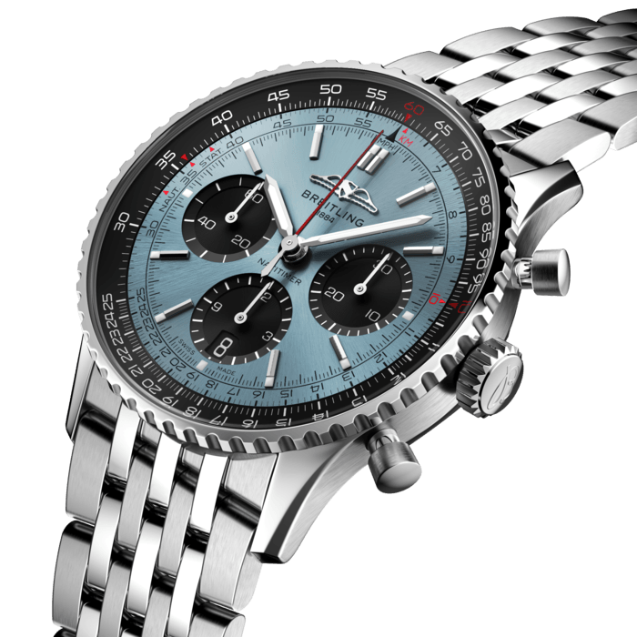 Breitling Navitimer B01 Chronograph 41 Stainless steel Ice blue AB0139241C2A1