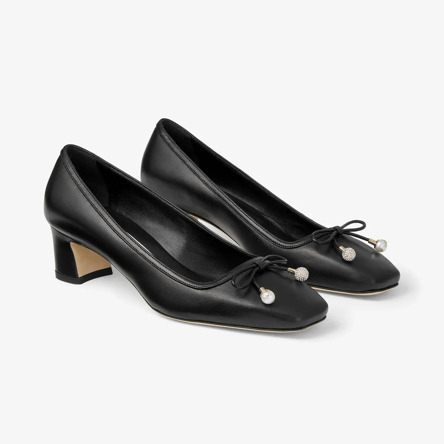 JIMMY CHOO Black leather heels