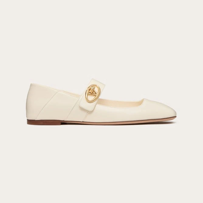 VALENTINO Patent leather Mary Jane ballet shoes
