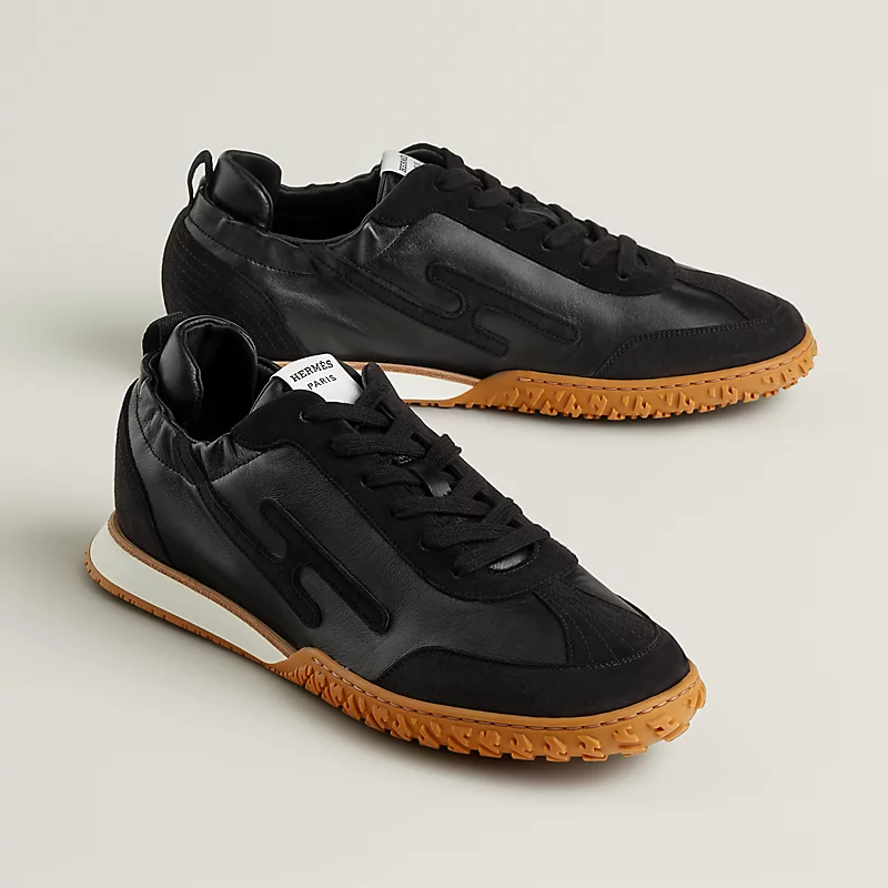 HERMES Jet Sneakers Black Sports Shoes