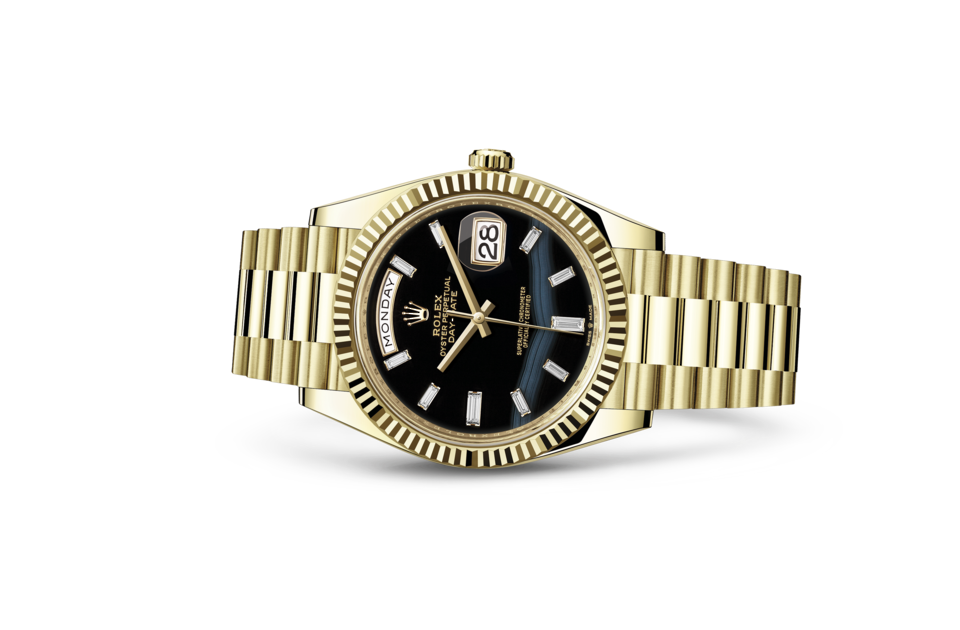 Rolex Day-Date 40 Oyster 40 mm yellow gold Onyx dial M228238-0059