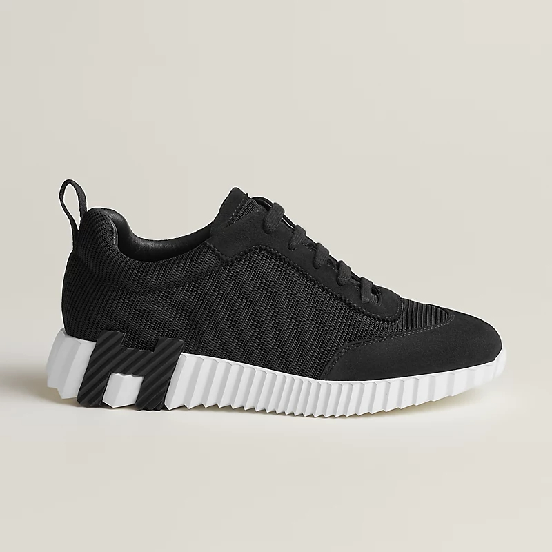 HERMES Black Sneakers Bouncing Sports Shoes