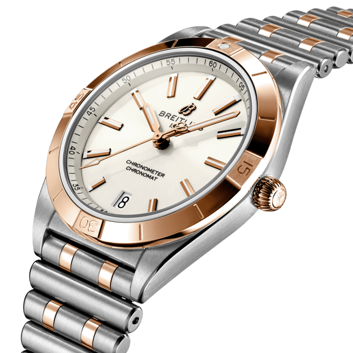 Breitling Chronomat Automatic 36 Stainless steel 18k red gold White U10380101A1U1