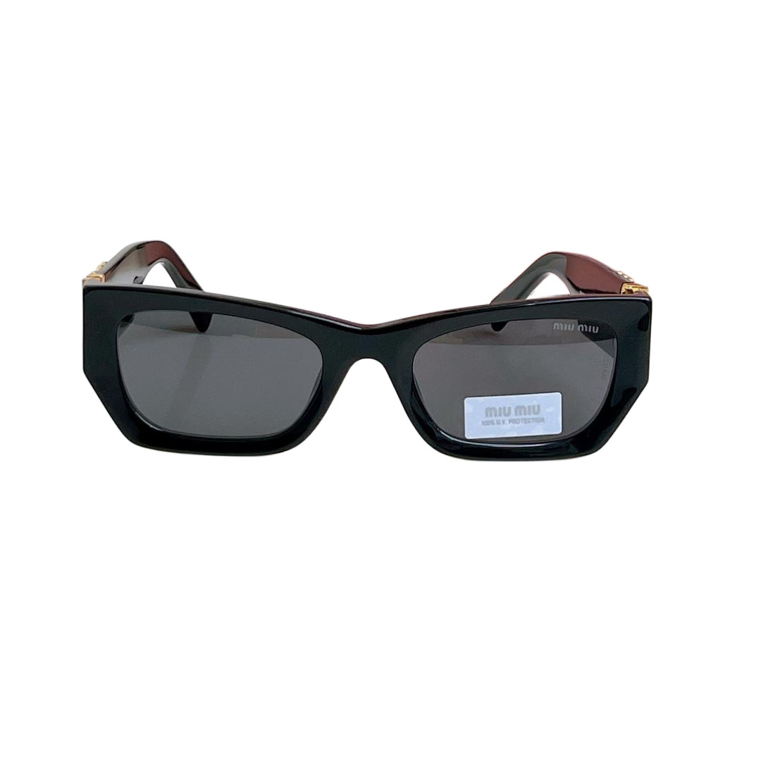 Miu Miu square frame glasses black gold/pink/yellow/pale pink/brown leopard/orange/black/white/white gold/tawny/black leopard color Size 53口22-135