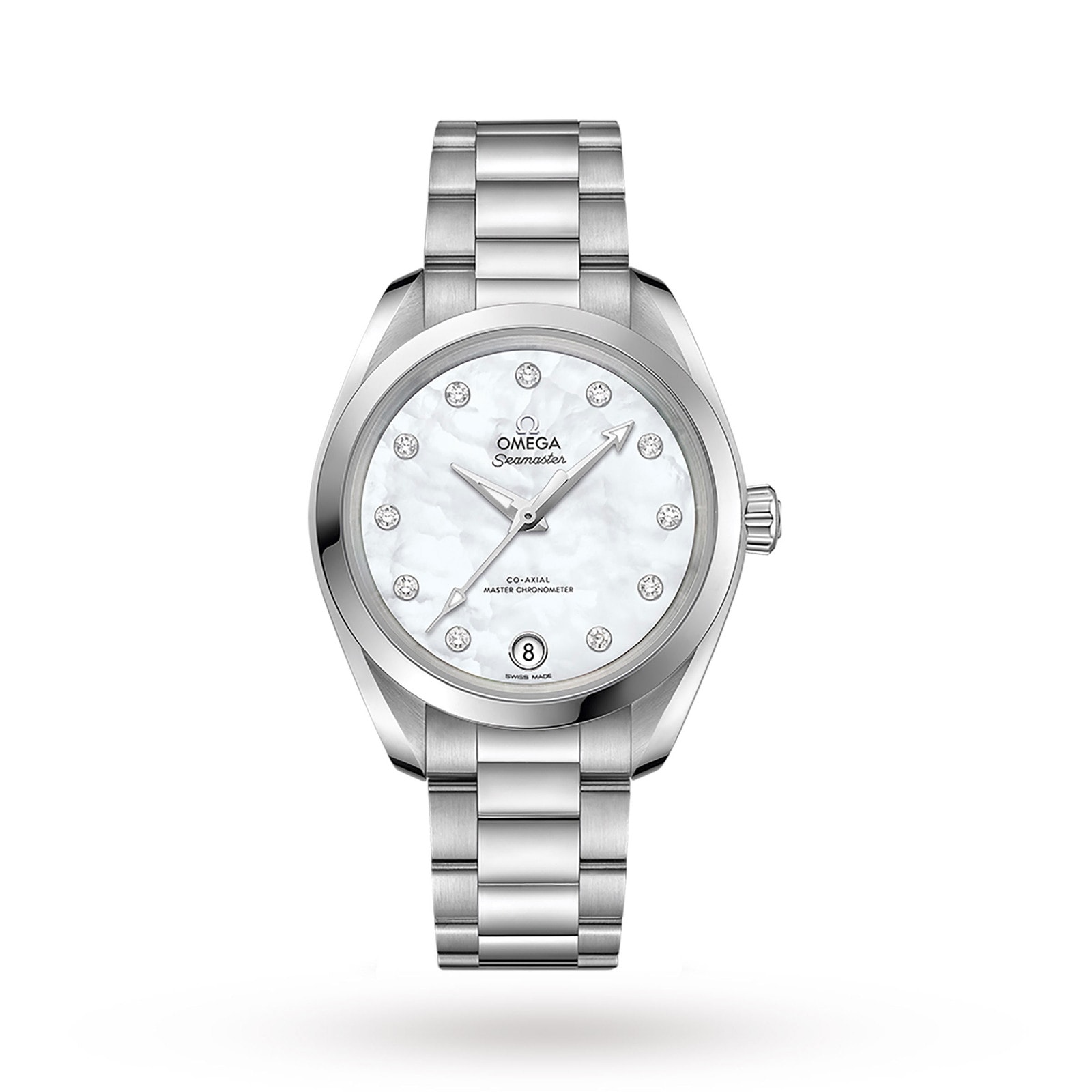 Omega Seamaster Aqua Terra 150M Ladies 34mm Automatic Co Axial Diamond Dot Watch O22010342055001