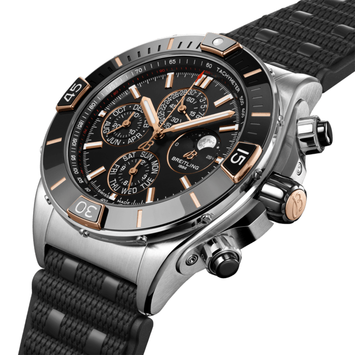Breitling Super Chronomat 44 Four-Year Calendar Stainless steel 18k red gold Black I19320251B1S1