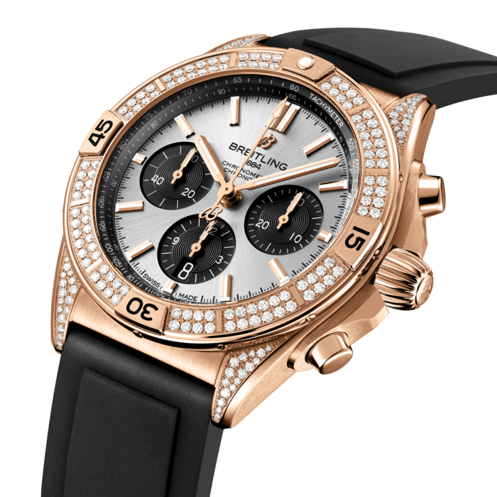 Breitling Chronomat B01 42 18k red gold Cream RB0134721G1S1