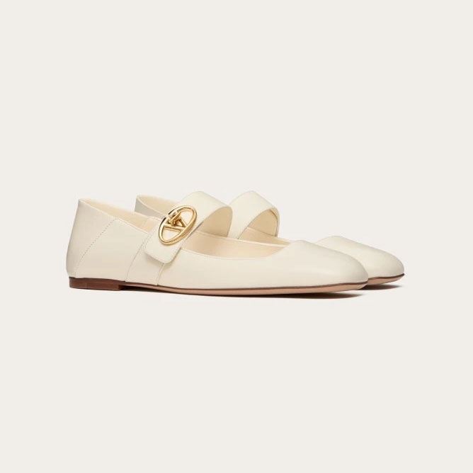 VALENTINO Patent leather Mary Jane ballet shoes