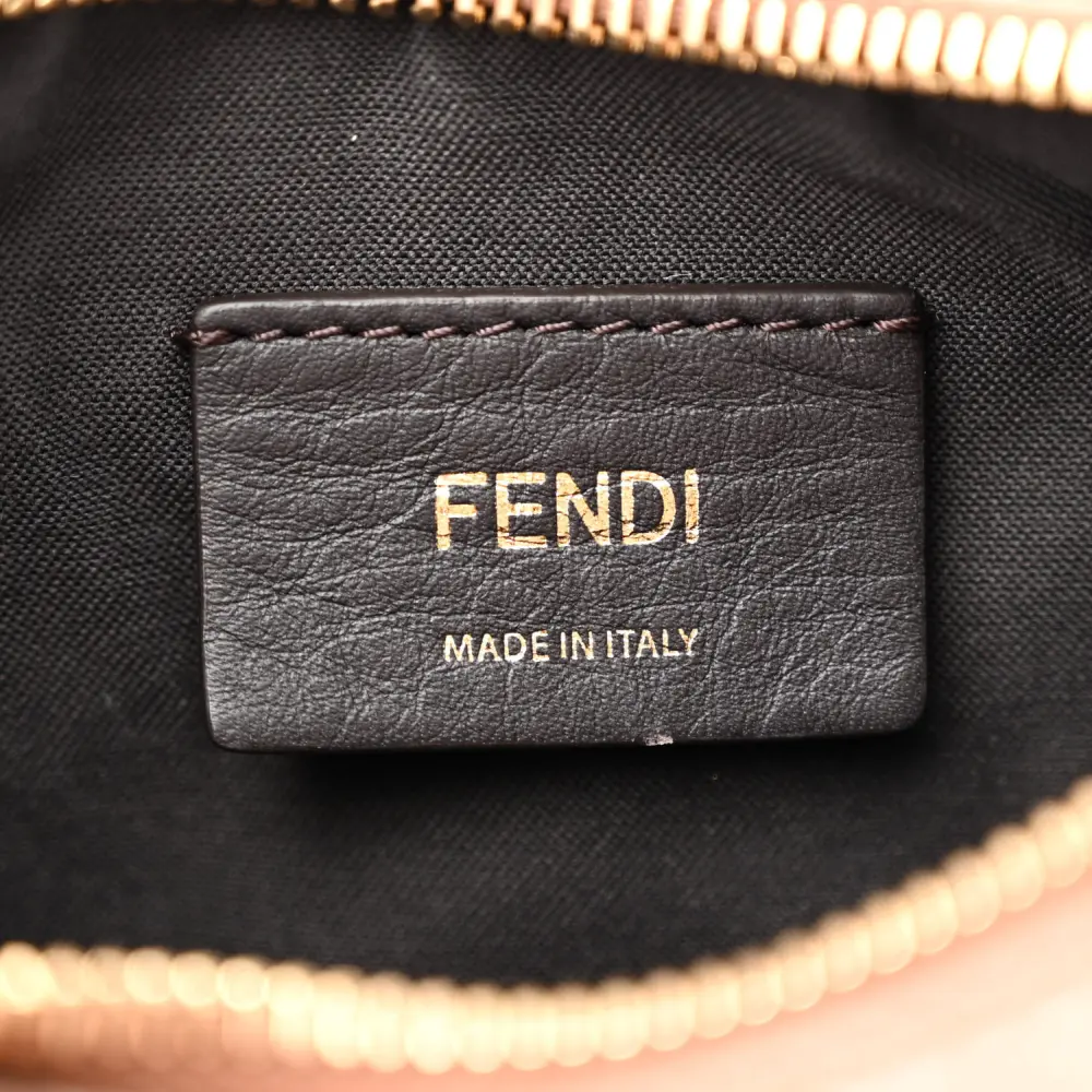 Fendi Mini Fendigraphy Hobo Bag Brandy Matte Grace Vitello Leather Gold Hardware