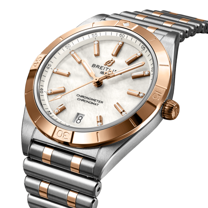 Breitling Chronomat Automatic 36 Stainless steel 18k red gold Mother-of-pearl U10380101A2U1