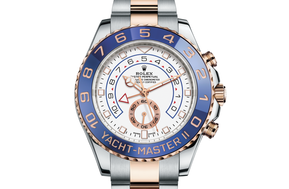 Rolex Yacht-Master II Oyster 44 mm Oystersteel and Everose gold White dial M116681-0002