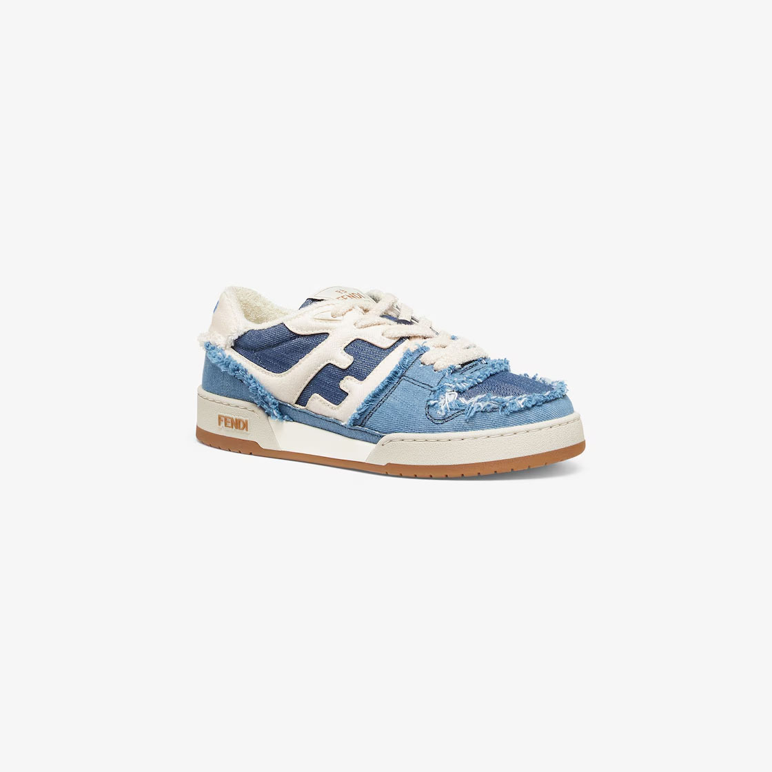 FENDI Blue denim low-top shoes Sneakers