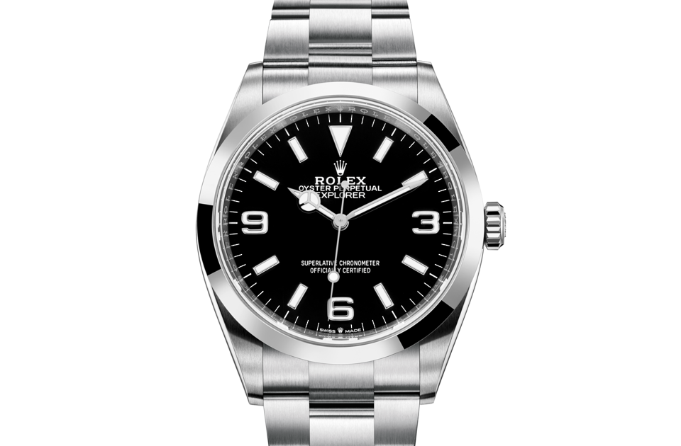 Rolex Explorer Oyster 36 mm Oystersteel Black dial M124270-0001