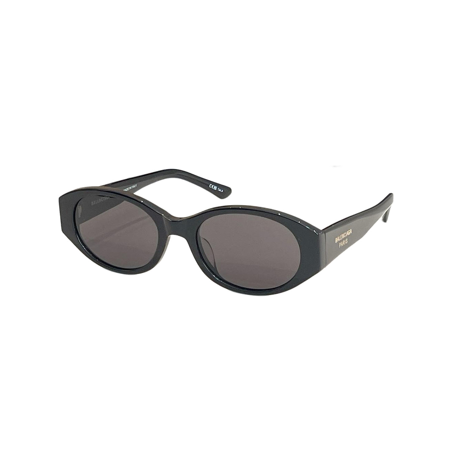 Balenciaga Oval glasses black/leopard/burgundy color Size 55口20-145