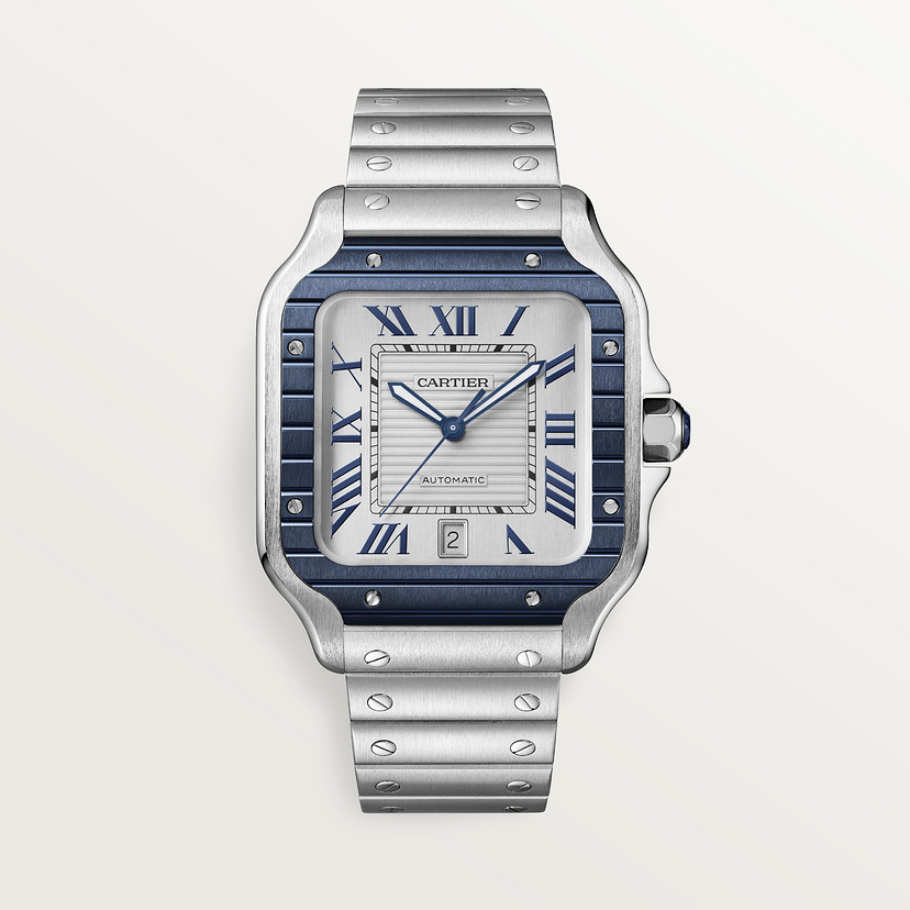 Santos de Cartier watch Large model steel PVD CRWSSA0047