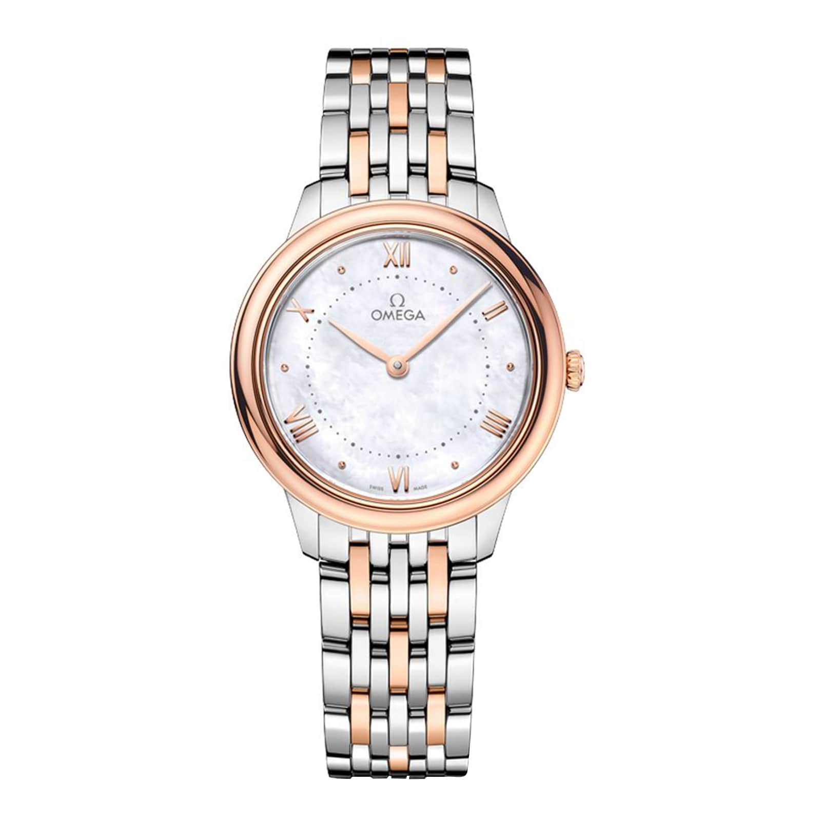 Omega De Ville Prestige 30mm Ladies Watch Mother Of Pearl O43420306005001