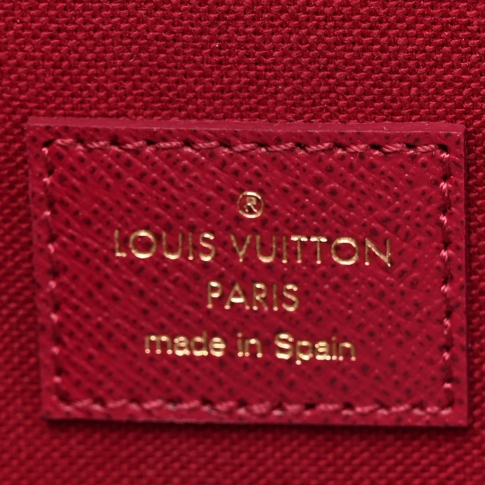 Louis Vuitton Pochette Felicie Chain Wallet PM Monogram Canvas Gold Hardware