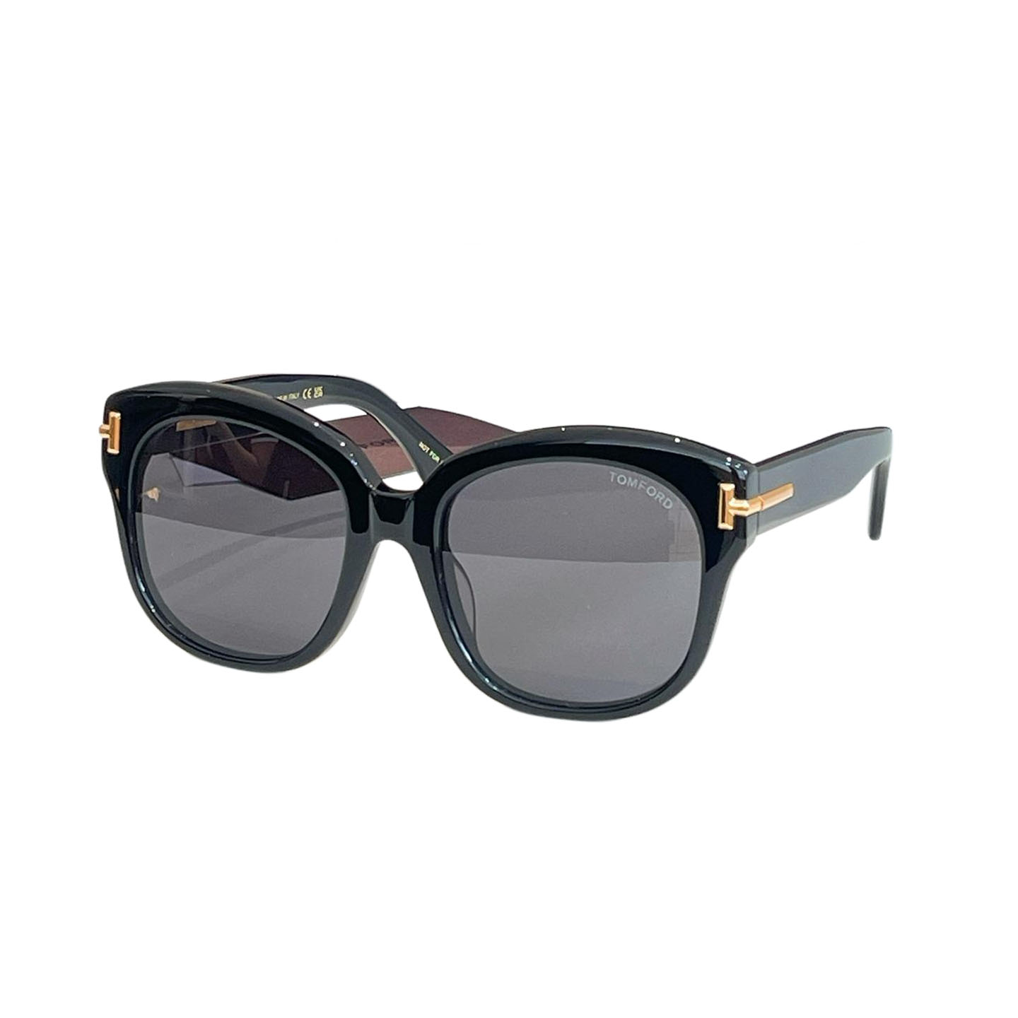 Tom Ford Butterfly glasses black gold/eggplant/apricot/black white/brown leopard/leopard apricot color Size 55口20-140