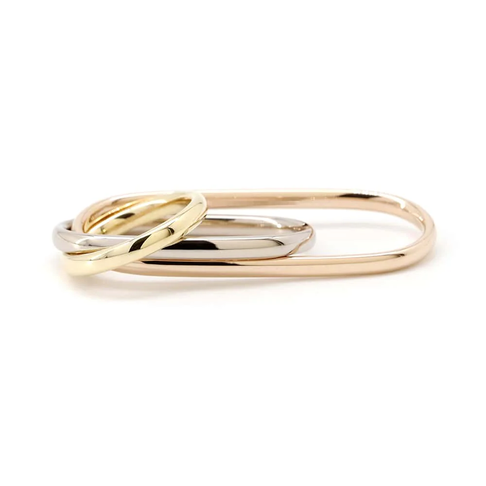 CARTIER Trinity FOR CHITOSE ABE of sacai 3 finger ring Size 50-51-52/#