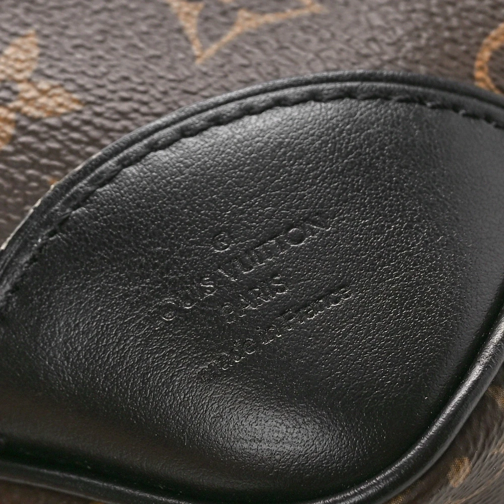 Louis Vuitton Odeon MM Black Monogram Canvas Gold Hardware