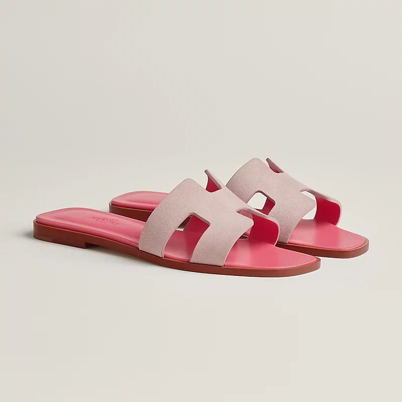 HERMES Oran pink Slippers