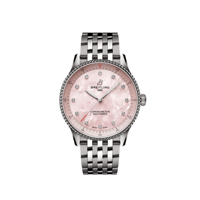 Breitling Navitimer 32 Stainless steel Pink mother-of-pearl A77320D91K1A1
