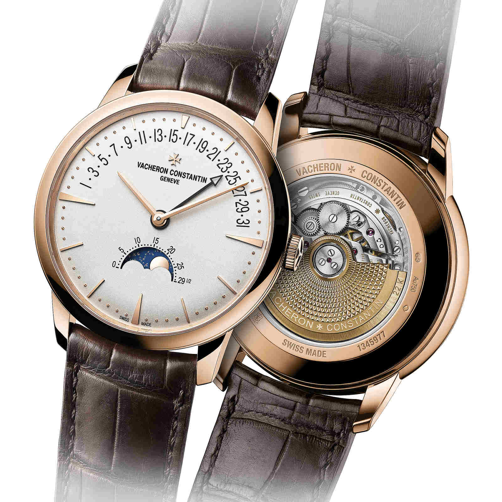 Vacheron Constantin Patrimony Moonphase and Retrograde Date Mens Watch 4010U/000R B329