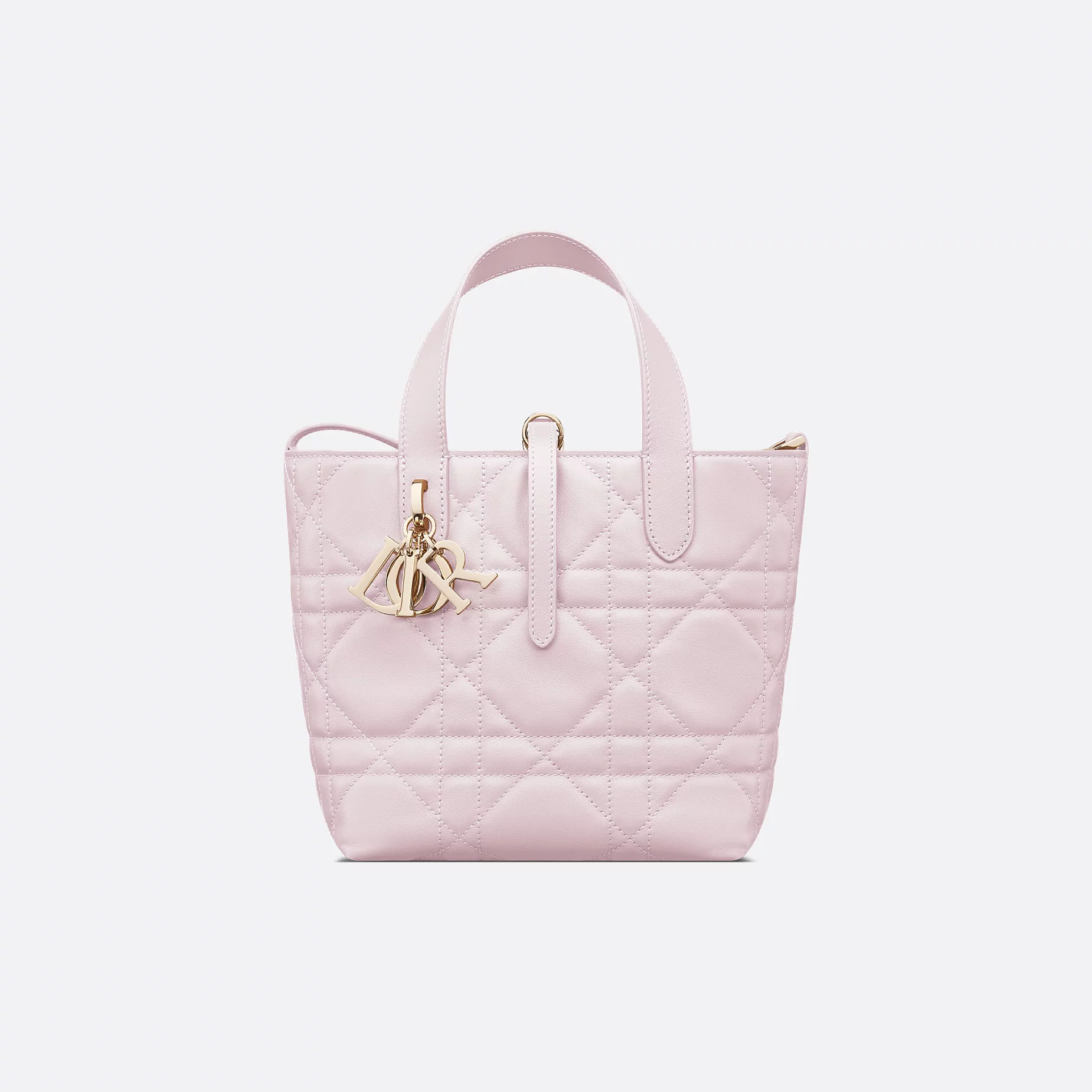 Dior Toujours Pink 18.5x18.5x12cm Crossbody Bags Calfskin Leather Top-Handle Bags