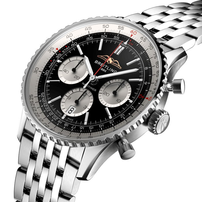 Breitling Navitimer B01 Chronograph 43 Stainless steel Black AB0138211B1A1