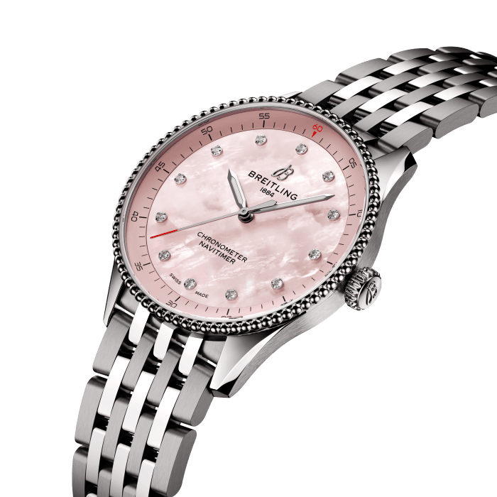 Breitling Navitimer 32 Stainless steel Pink mother-of-pearl A77320D91K1A1