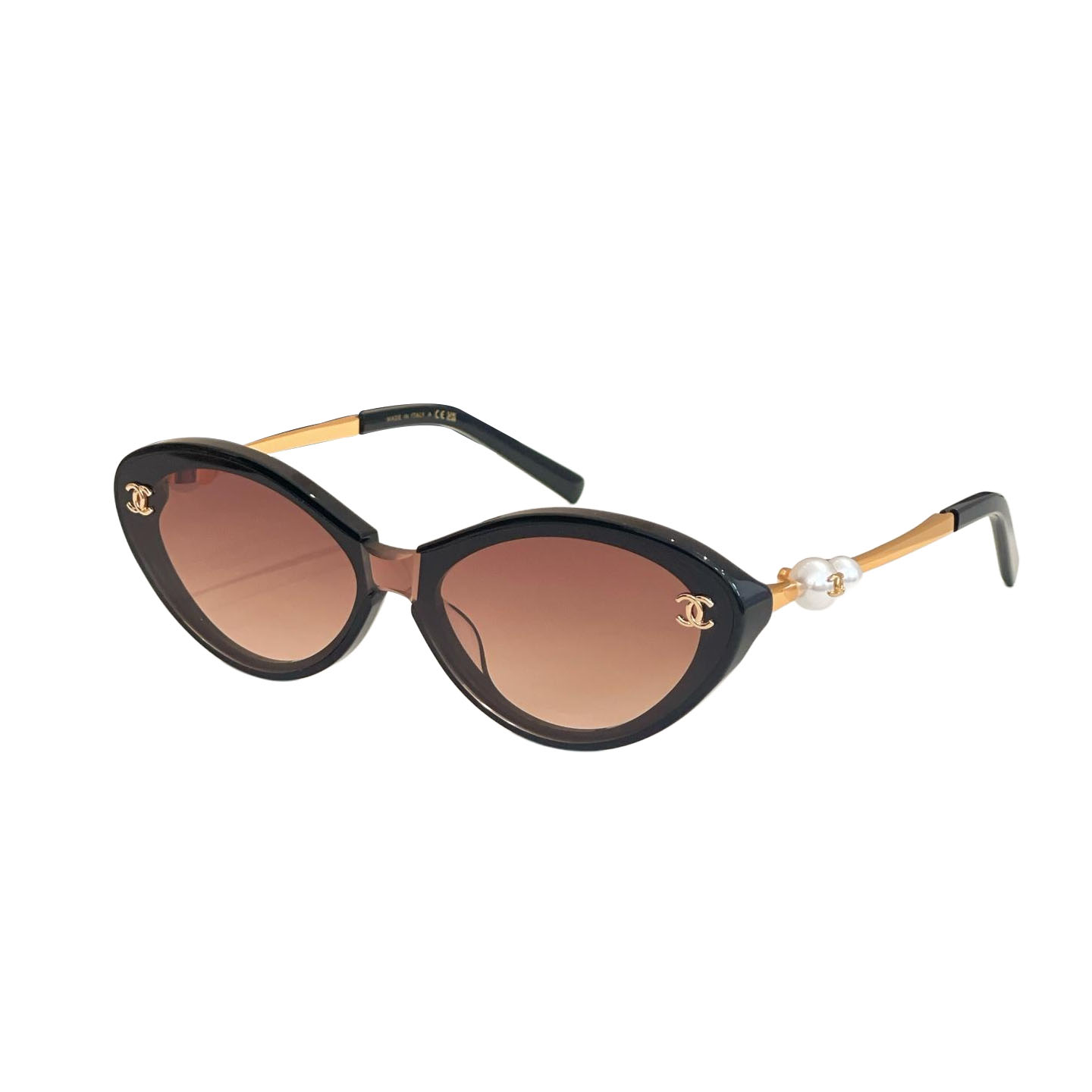 CHANEL glasses black bronze color size 56口18-145