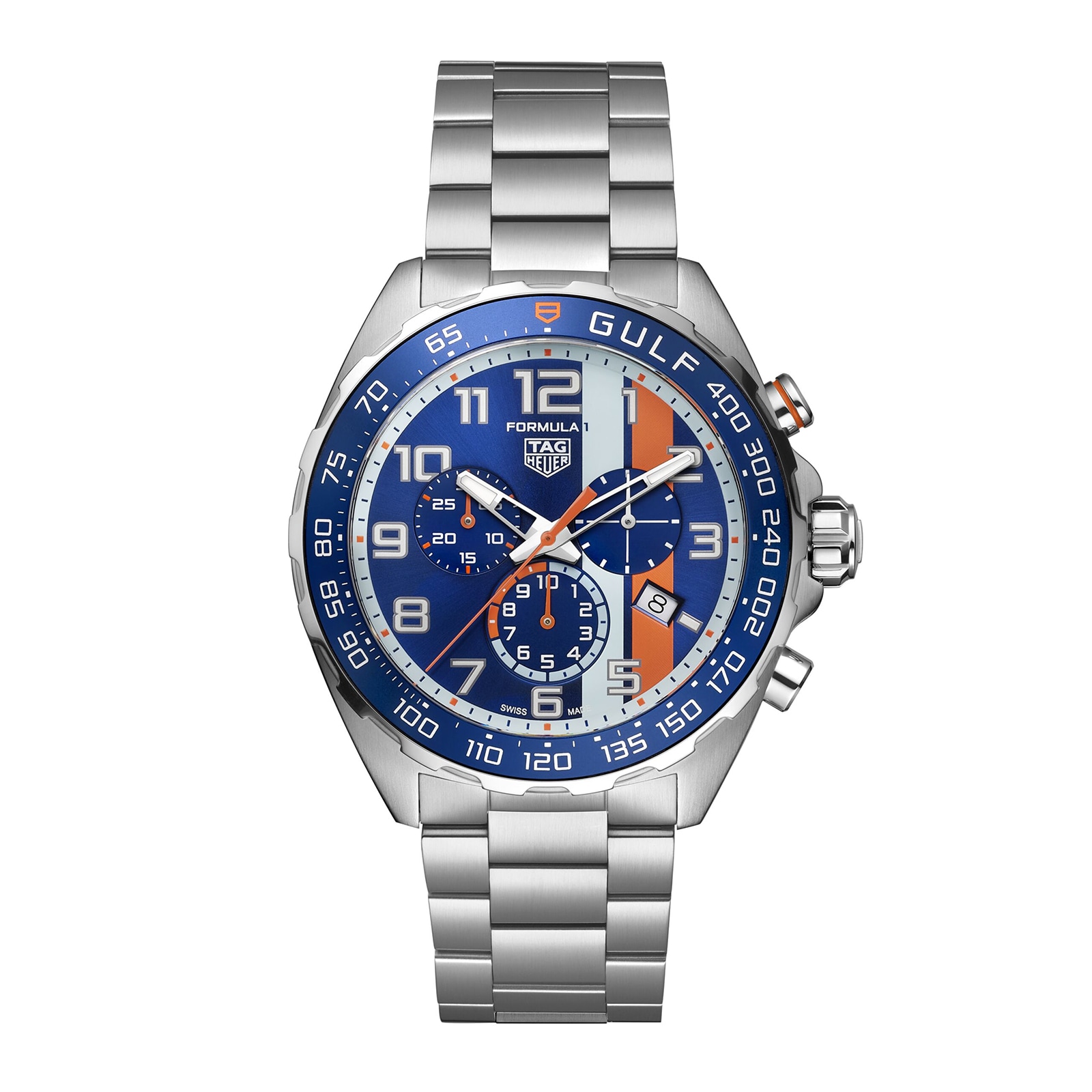 TAG Heuer Formula 1 Chronograph X Gulf 43mm Mens Watch CAZ101AT.BA0842