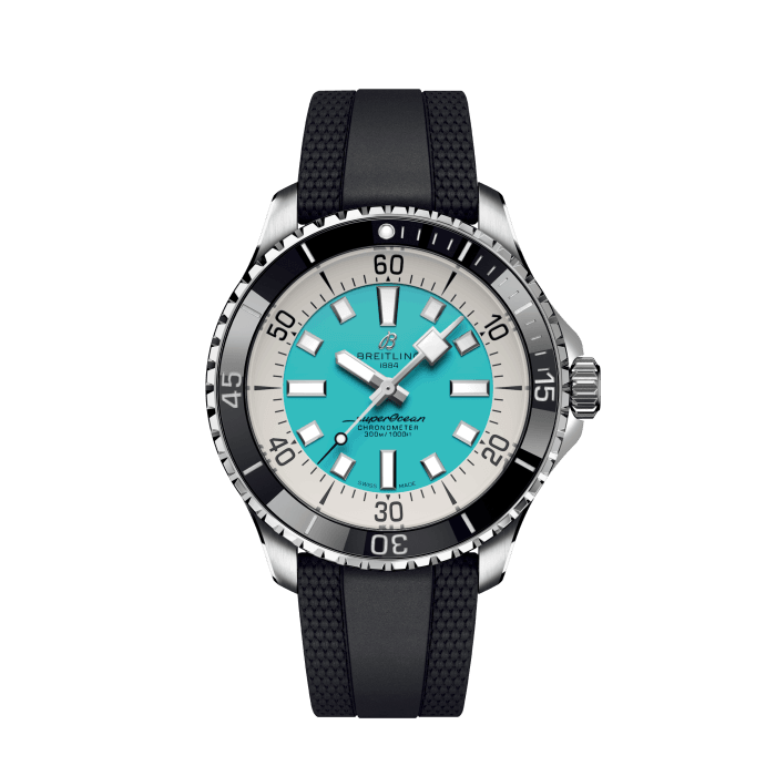 Breitling Superocean Automatic 44 Stainless steel Turquoise A17376211L2S1