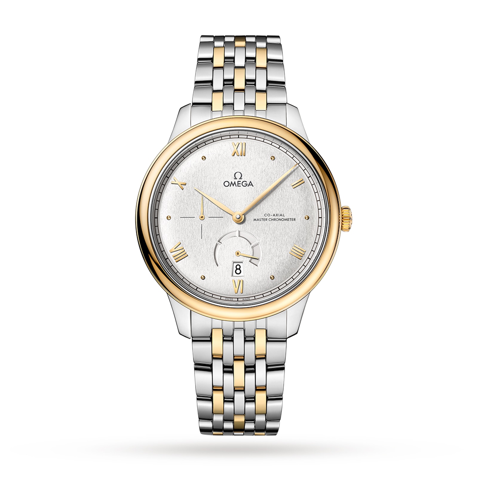 Omega De Ville Prestige Co Axial Chronometer Power Reserve 41mm Mens Watch Silver O43420412102001