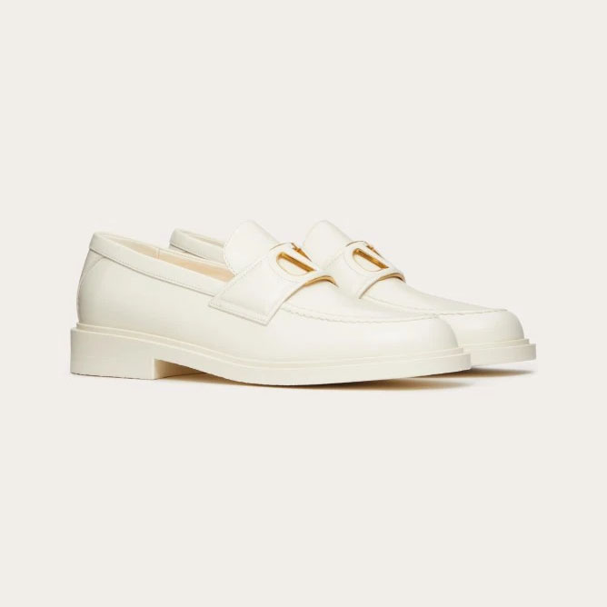VALENTINO Calf leather loafers