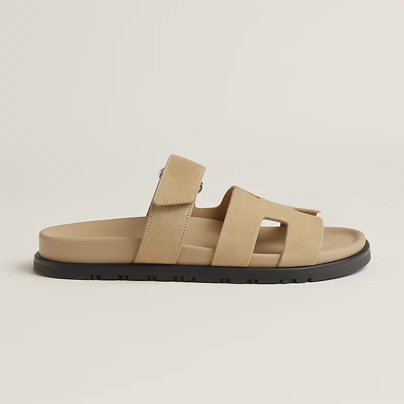HERMES Chypre Beige color Slippers