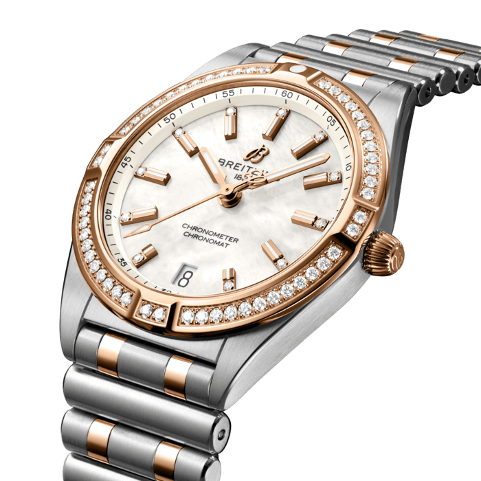 Breitling Chronomat 32 Stainless steel 18k red gold Mother-of-pearl U77310591A2U1