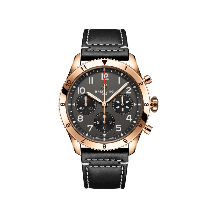 Breitling Classic AVI Chronograph 42 P-51 Mustang 18k red gold Black R233801A1B1X1