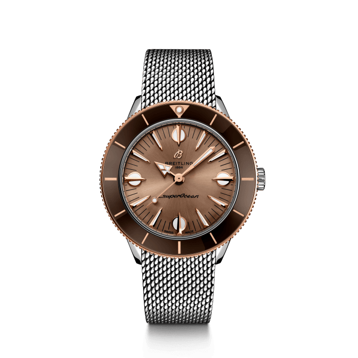 Breitling Superocean Heritage 57 Highlands Stainless steel 18k red gold Beige U10340E31A1A1