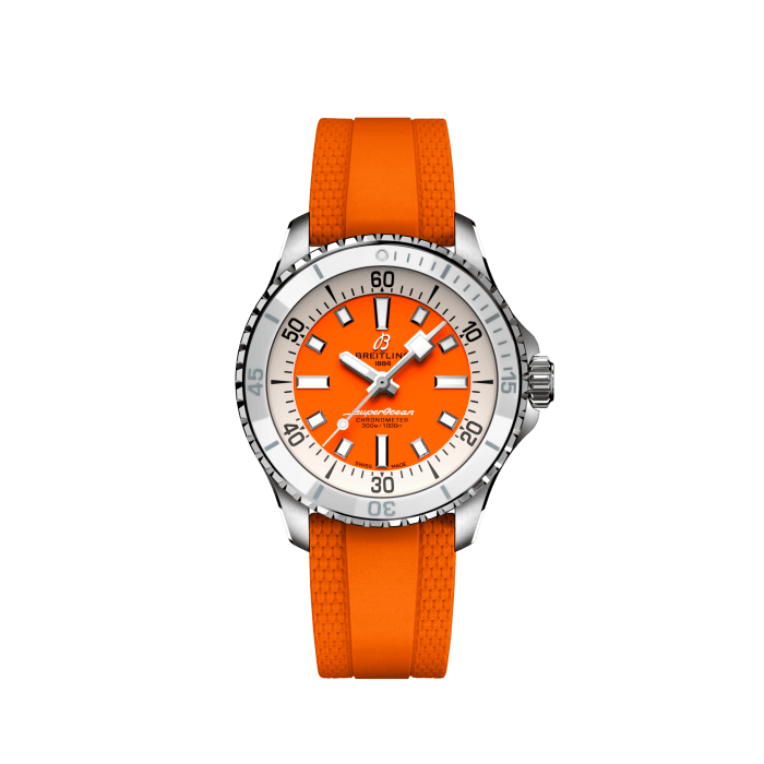 Breitling Superocean Automatic 36 Stainless steel Orange A17377211O1S1