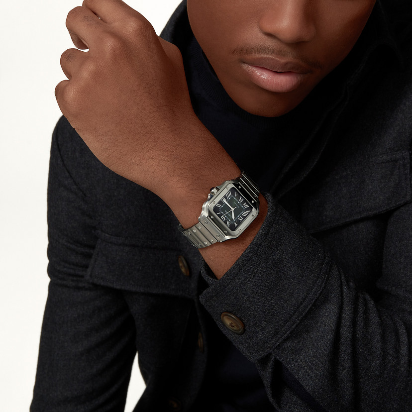 Santos de Cartier watch Medium model steel CRWSSA0061