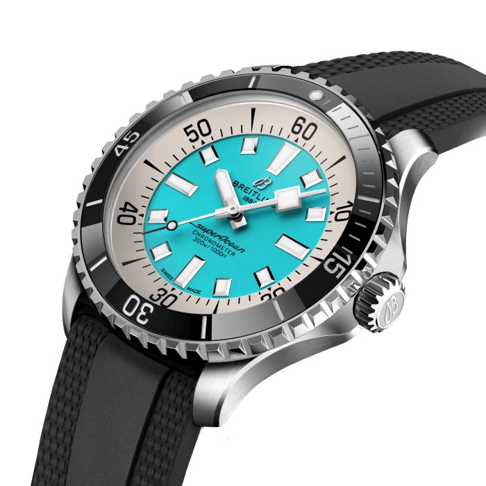 Breitling Superocean Automatic 44 Stainless steel Turquoise A17376211L2S1