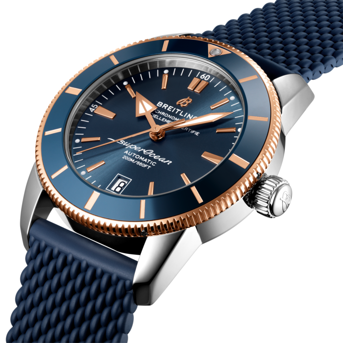 Breitling Superocean Heritage B20 Automatic 42 Stainless steel 18k red gold Blue UB2010161C1S1