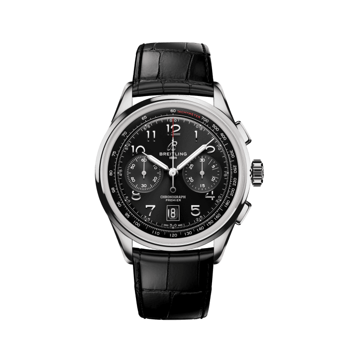 Breitling Premier B01 Chronograph 42 Stainless steel Black AB0145221B1P2