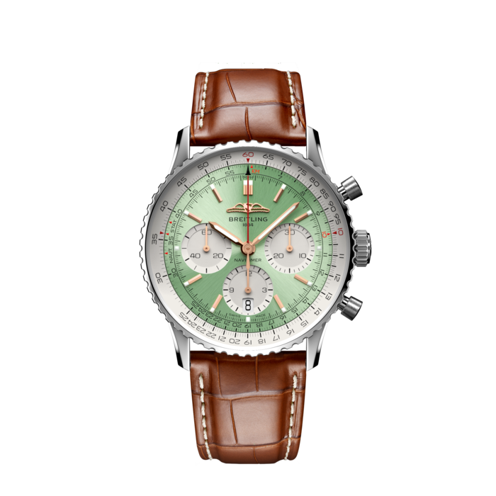 Breitling Navitimer B01 Chronograph 41 Stainless steel Mint green AB0139211L1P1